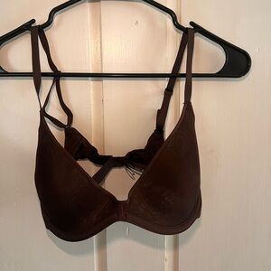 Skims Mesh Bra in Brown